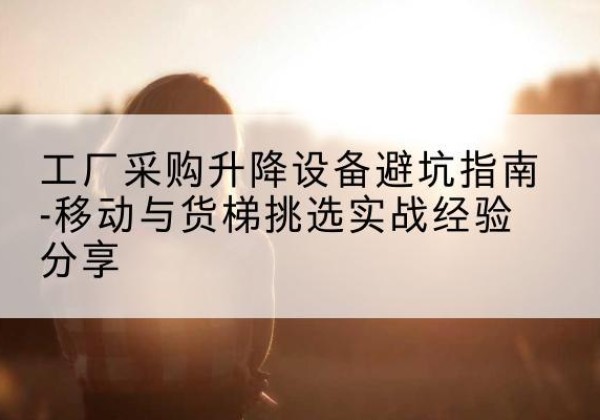 大宁移动式升降机怎么选-工厂采购升降设备避坑指南-移动与货梯挑选实战经验分享